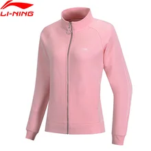 Li-Ning женский тренд спортивный свитер свободный крой 70% хлопок 30% полиэстер подкладка Фитнес Спортивная Толстовка AWDP134 WWW1026