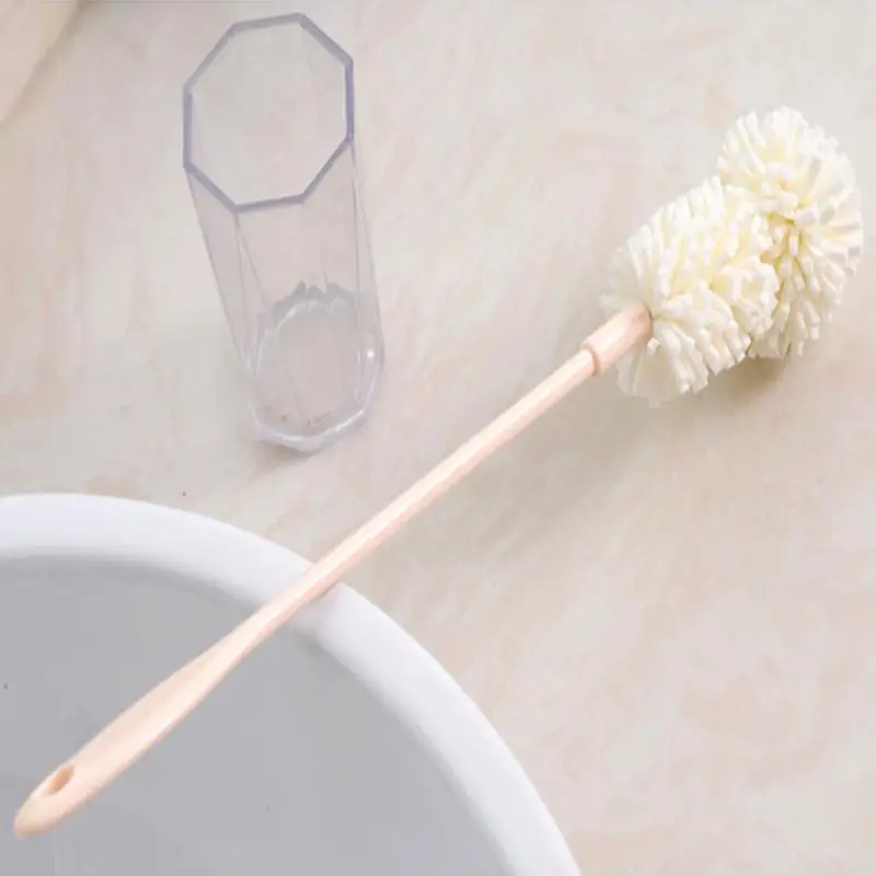 

Simple Long Handle Flexible Sponge Wash Cup Brush Bottle Cleaner Easy Kitchen Kettle Cleaning Tools