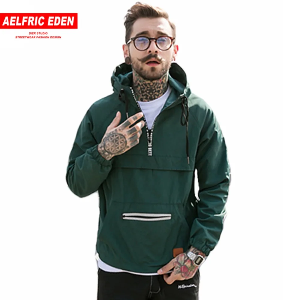 Beste Aelfric Eden Mannen Mode Hooded Jassen Streetwear Windjack Hoodie Hip Hop Lente Jas Casual Actieve Dunne Uitloper Jas YE12