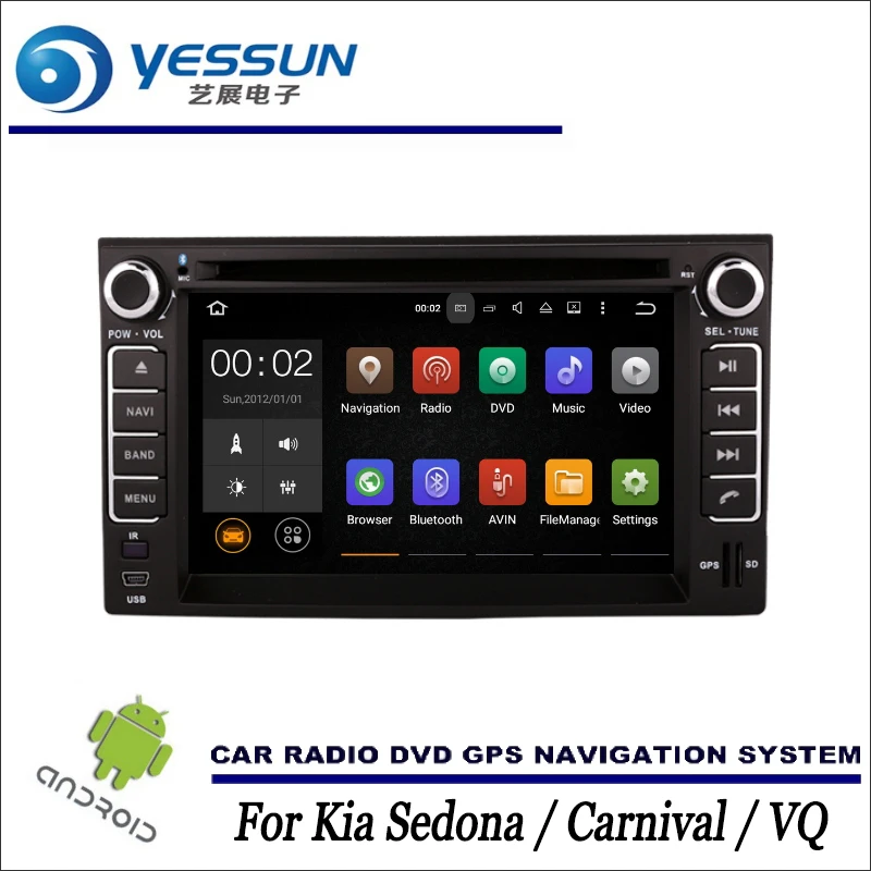 

YESSUN For Kia Sedona / Carnival / VQ 2006~2011 Android Car Radio Media Navigation CD DVD GPS Player Navi Stereo HD Screen