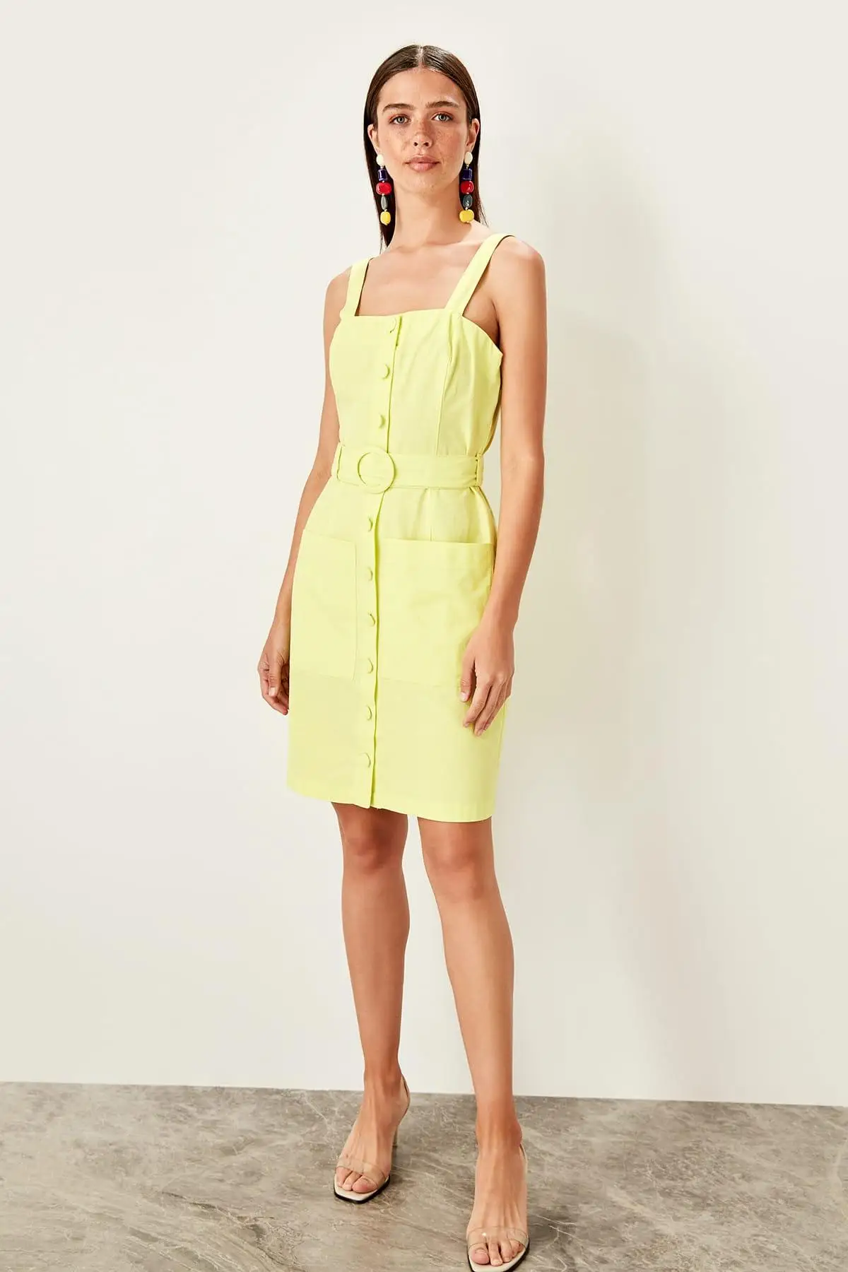 Trendyol Yellow arches платье TWOSS19EL0073 | Женская одежда