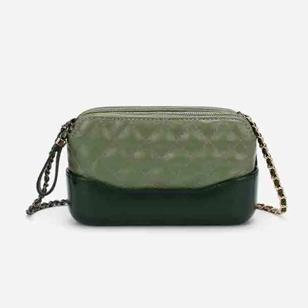 Koop Fashion Nieuwe Stijl Vrouwen Tas Beroemde Merk Designer Schoudertas Echt Koe Lederen Flap BagSmall Crossbody Tas met Ketting