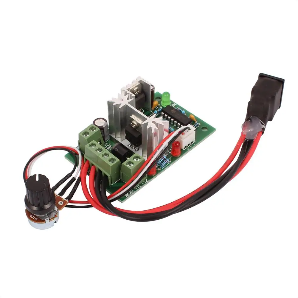 

PWM 120W 10V 12V 24V 30V Adjustable DC Motor Speed Controller Regulator Forward Reversing Switch with Potentiometer