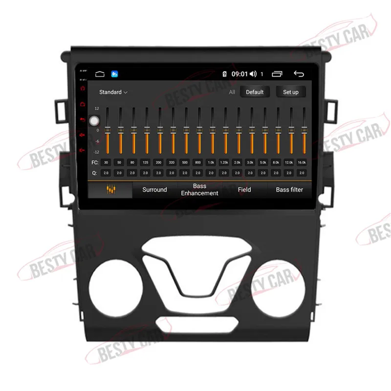 Discount 10.1" Android 8.1 Car Multimedia Player Stereo for Ford Mondeo 2013 2014 2015 2016 2017 GPS Navigation Head Unit DSP 2.5D+IPS 3