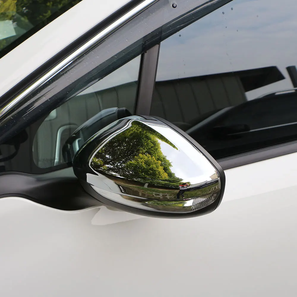 Jameo Auto ABS Chrome Car Rear View Mirror Protection Covers Rearview Mirror Stickers for Peugeot 2