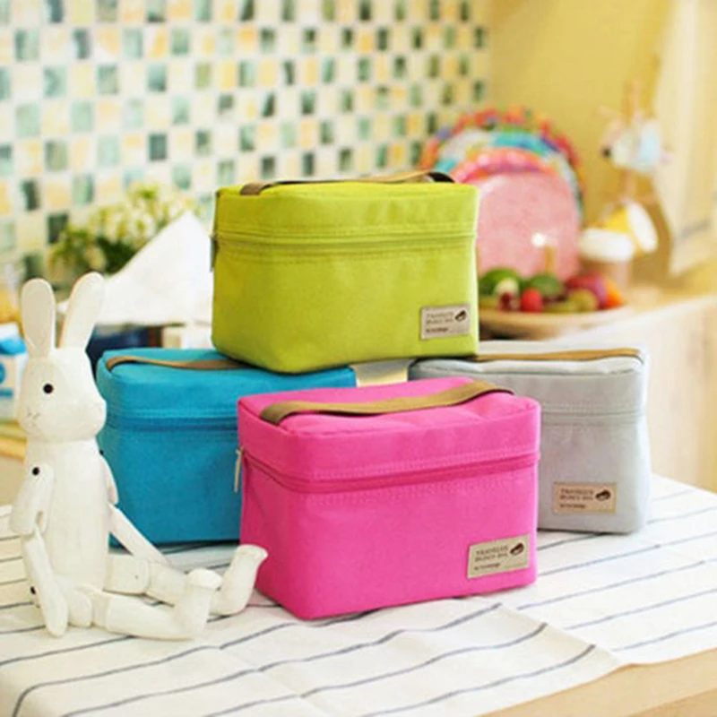 

Portable Waterproof Insulated Thermal Cooler Bento Lunch Box Picnic Bag UK Stock