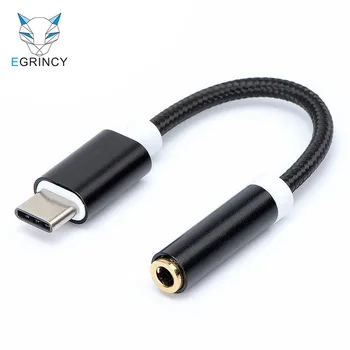 

EGRINCY Type C Jack Earphone Cable USB C To 3.5mm AUX Headsets Adapter For Huawei Mate 20 P20 Pro Xiaomi Mi 9 8 6X Mix 2s Note 3