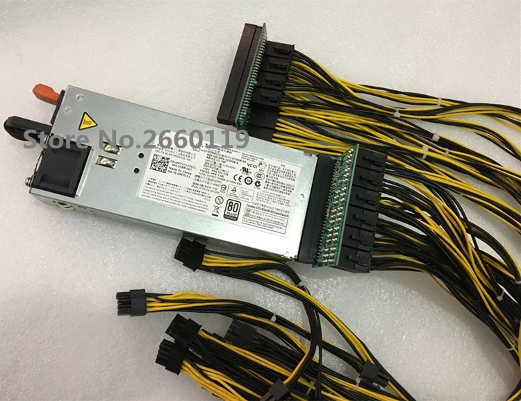 Сервер Мощность питания для D1200E-S0 D1200E-S1 D1200E-S2 1400W с коммутационная плата и 6pin