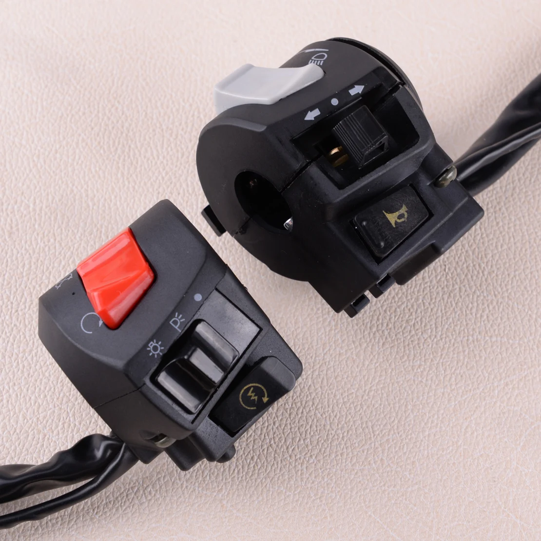 Accesorios del interruptor de arranque eléctrico del faro de la señal de giro del manillar de la motocicleta de 7/8 \ Accesorios del interruptor de arranque eléctrico del faro de la señal de giro del manillar de la motocicleta de 7/8 \