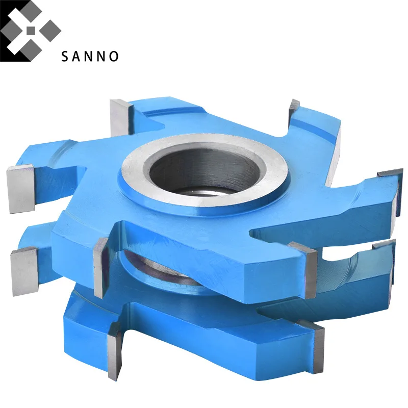 6 Flutes cnc perforation blade deep grooving end mill woodwork cutting