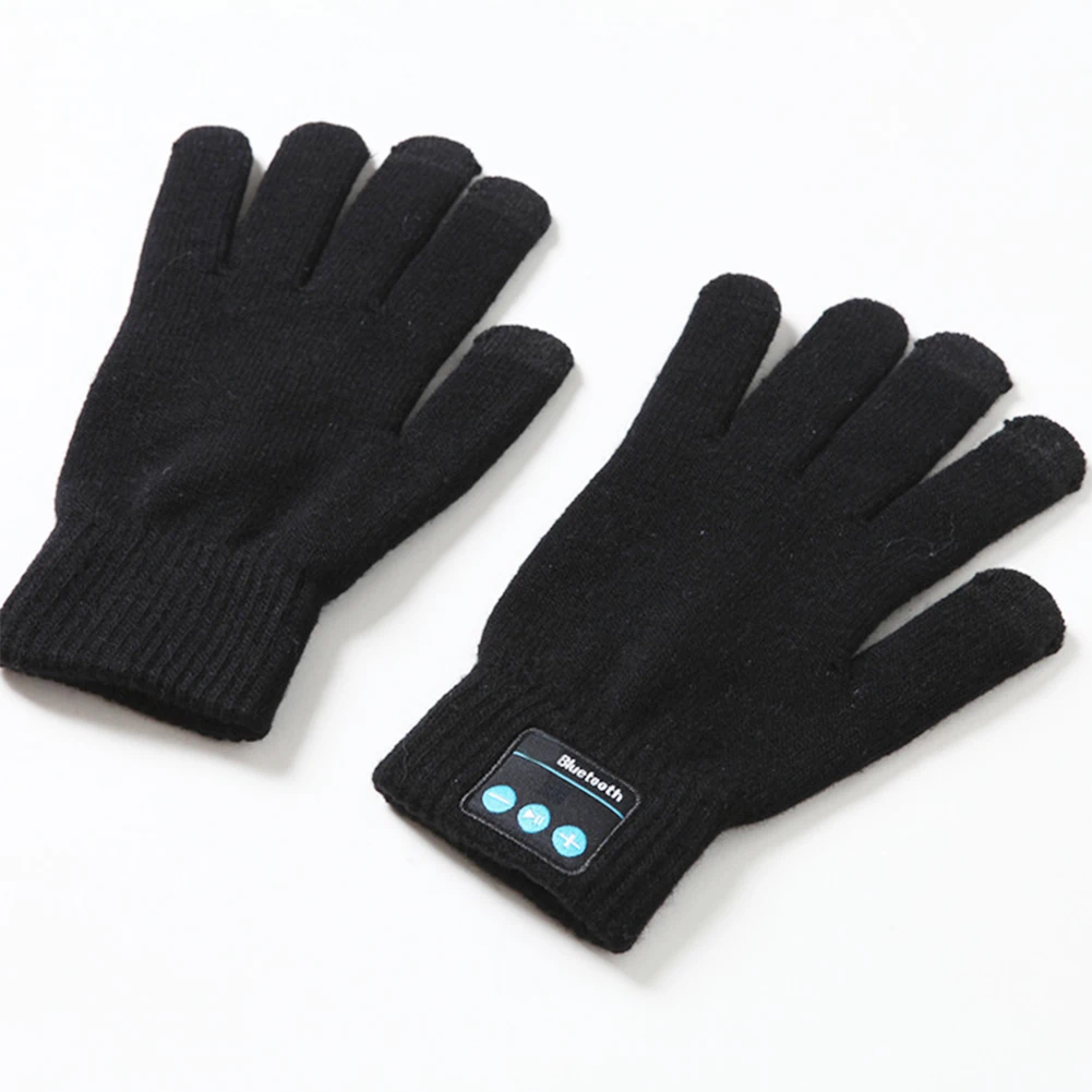 Встроенный динамик/микрофон ветрозащитный для мобильного телефона полезные Перчатки Bluetooth Осень Зима теплые уличные вязаные перчатки