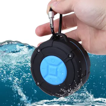

IPX7 Waterproof Bluetooth Speakers Hi-Fi Carabiner Music Player Portable Outdoor 4.2+EDR 40Hz-20KHz 400MAH