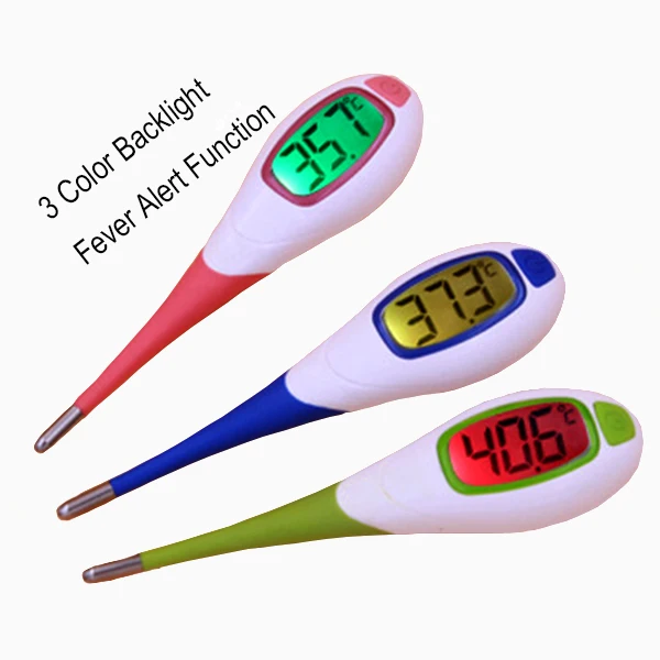 Baby Adult Fast Fever Alert Function Digital Body Soft Head Temperature Oral Alar Thermometerin