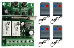 Индивидуальный код обучения DC9V 12 V 24 V 10A 2CH RF дистанционное управление переключатель системы передатчик + приемник 2ch реле умный дом z-wave