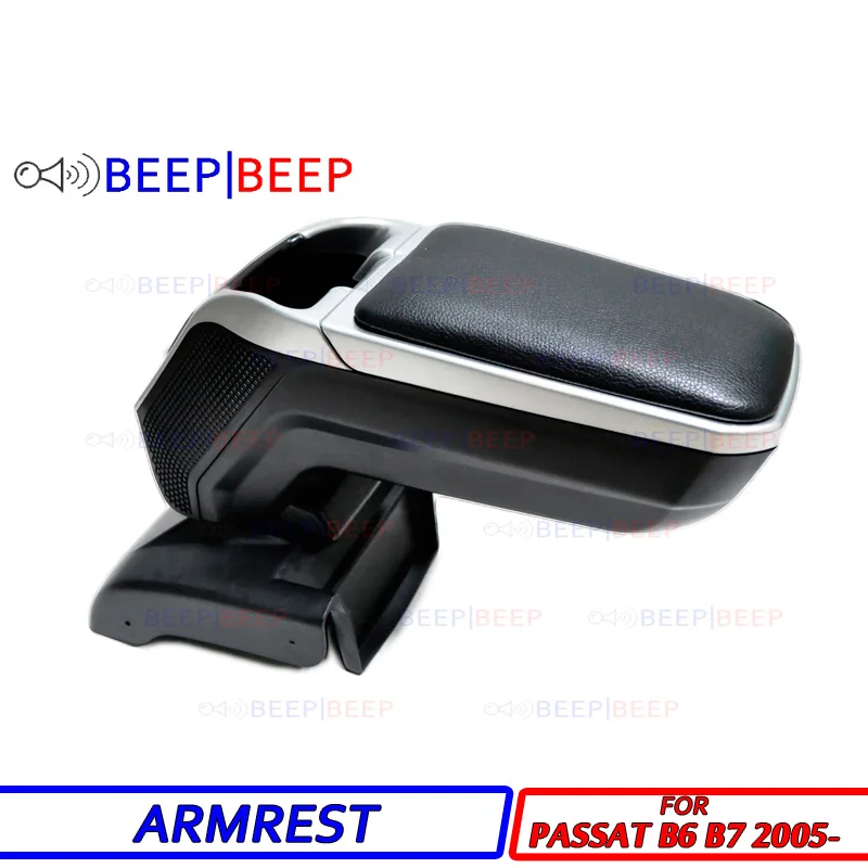 

Car armrest for Volkswagen Passat B6 B7 2005- centre console storage box arm rest rotatable car styling interior decoration