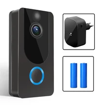 GEEKAM 1080P WiFi видео дверной звонок V7 Смарт IP видео домофон облачная запись для квартиры ИК сигнализация беспроводная камера безопасности