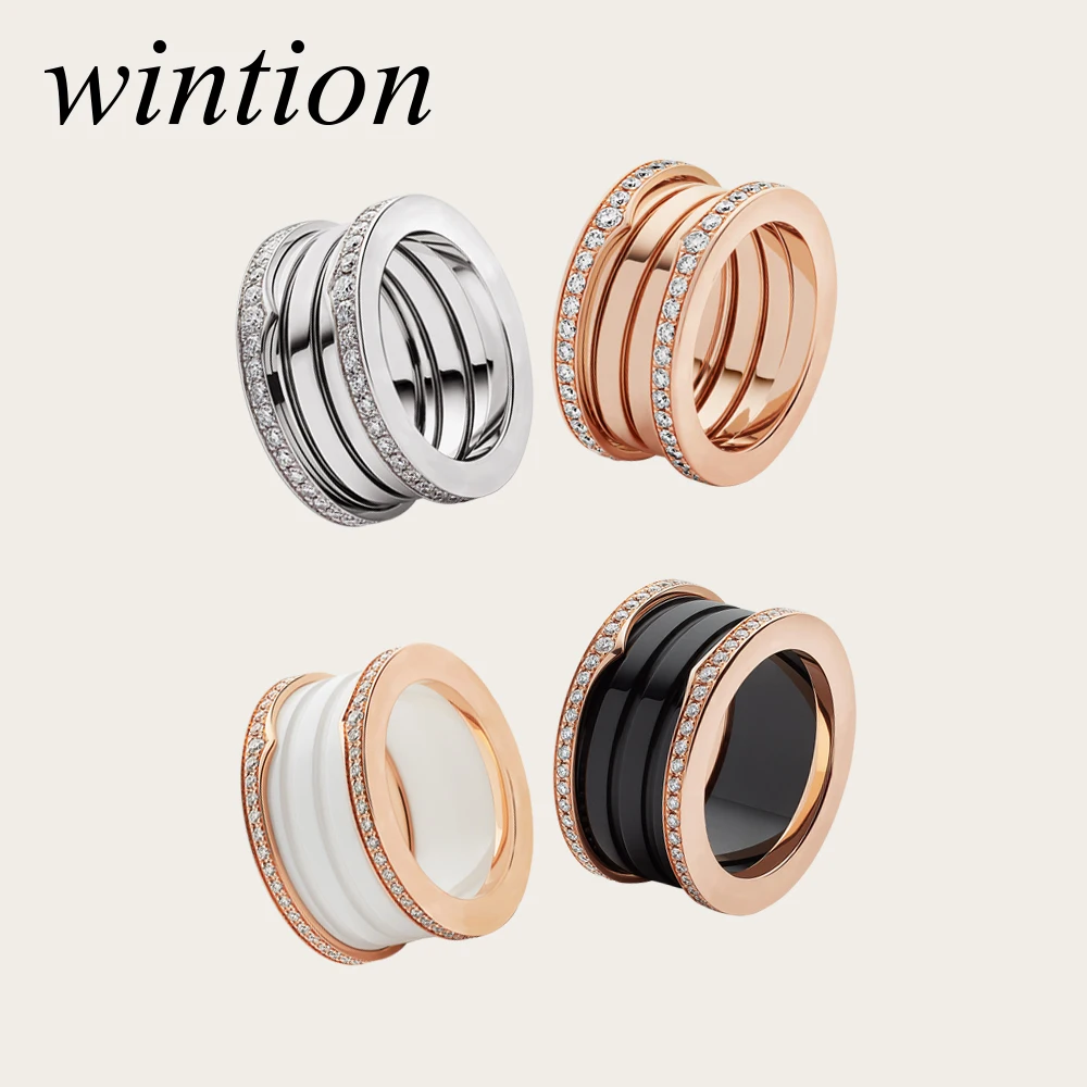 

Wintion BGL s925 ring gift 1:1 Original 100% 925 Sterling Silver Women Free Shipping Jewelry High-end Quality Gift Have logo