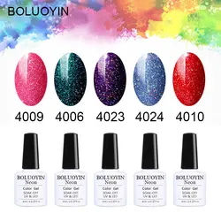 Неоновый блеск 8 мл УФ гель лак для ногтей Soak Off Гибридный гель Лаки Lucky GelPolish полу Перманентный гель лак Shilak