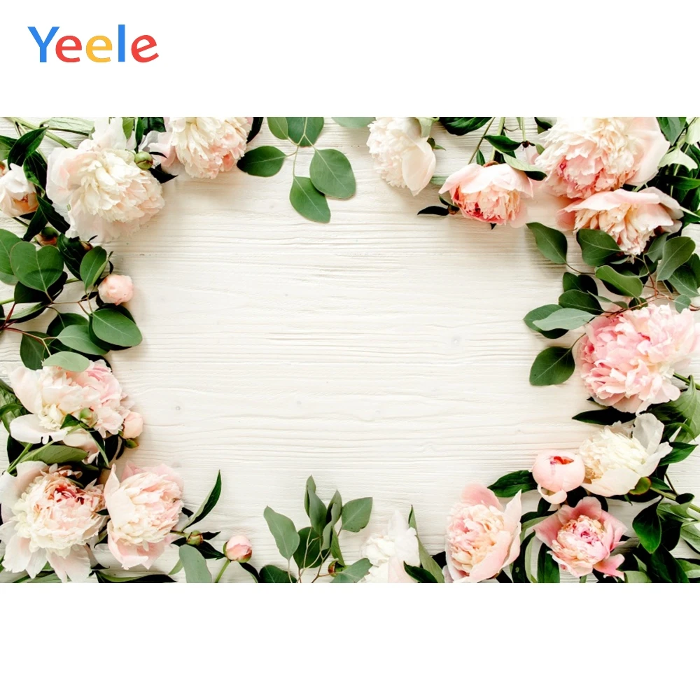 

Yeele Solid Wooden Board Backdrops Colorful Flower Customized Photography Background Photographic Backdrop For Photo Studio