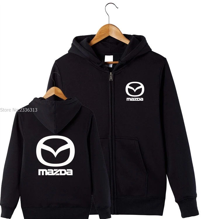 

Fashion Autumn and winter garments jacket Mazda sweatshirt customer service zipper Hooded coat