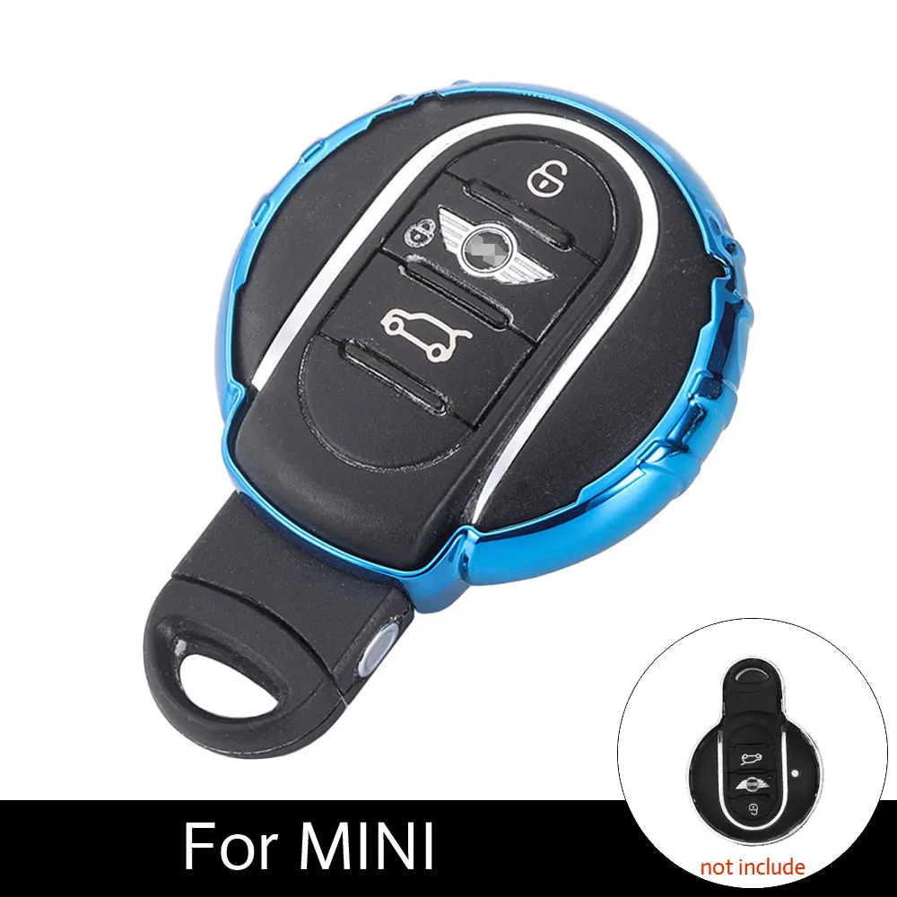 

ATOBABI TPU Car Key Protection Case Cover For BMW Mini Cooper Countryman 3 Buttons Smart Key TPU Car Key Holders Car Accessories