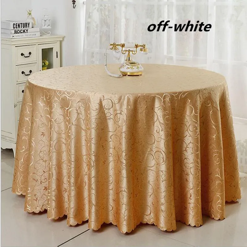 

2017 new product and factory price European Round Polyester 10pcs jacquard Table Cloth Christmas FREE SHIPPING Marious