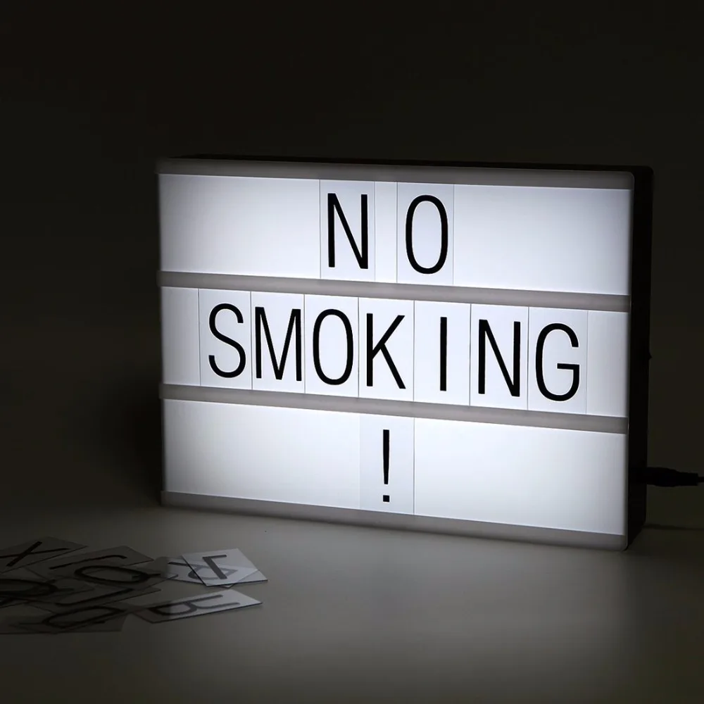

Aimbinet Light Up Your Life A4 Size Cinematic Light Box with Letters and LED Light Signs-Wedding/Party/Shop Decoration Light Box