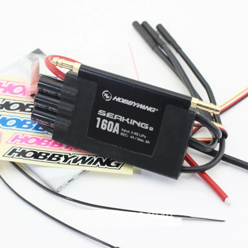 Hobbywing Seaking برو Bootsregler 160A BEC 4A 2-6 s BL موتور ESC HV BEC ل RC R/ c سباق قارب Hobbywing Seaking برو Bootsregler 160A BEC 4A 2-6 s BL موتور ESC HV BEC ل RC R/ c سباق قارب