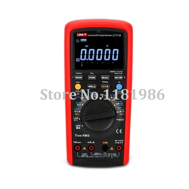 

UNI-T UT-171B UT171B True RMS Digital Multimeter 60KCounts Admittance nS Temperature AC LoZ Measure EBTN LCD Li-Battery USB