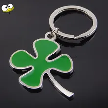 Забавный подарок Счастливый клевер брелок металлический автомобильный брелок для ключей держатель для Volvo Fiat Abarth Dacia Rohens Toyota Land Rover Smart Ford