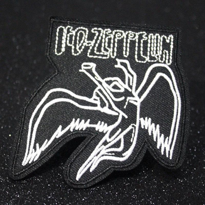 

Hippie Letter Punk Patch Iron On Patches Stripes Embroidered For Clothing Rock Music Band Patches For Clothes Badges Stickers F