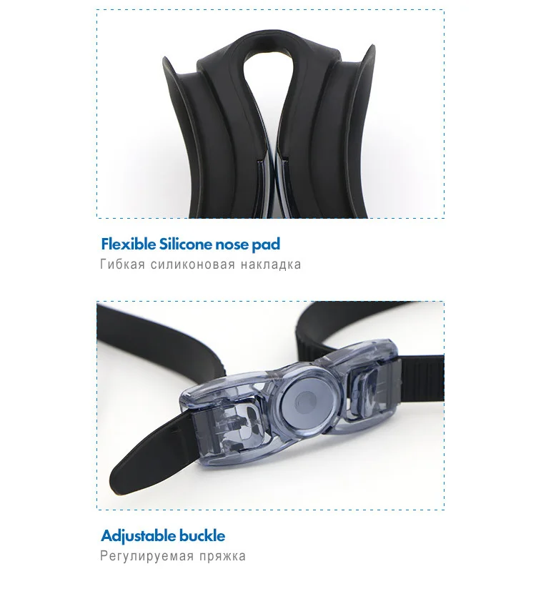 AILLOMA ушные затычки для плавания, очки для плавания, регулируемые, мужские, женские, подводные очки, анти-туман, UV400 очки, маска для плавания, спортивное оборудование