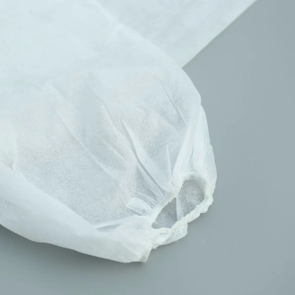 Одноразовый комбинезон против пыли и распылений костюм сиамская Нетканая Пылезащитная одежда белая Рабочая безопасные, защита защитная