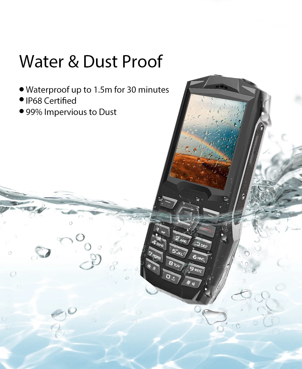 BLACKVIEW BV1000 IP68 водяная пыль падение доказательство Dual Sim мобильный телефон 2 4