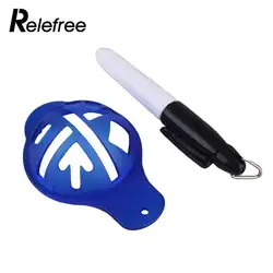 Relefree Спорт на открытом воздухе Гольф мяч Пластик рисования линий Maker выравнивания с ручкой