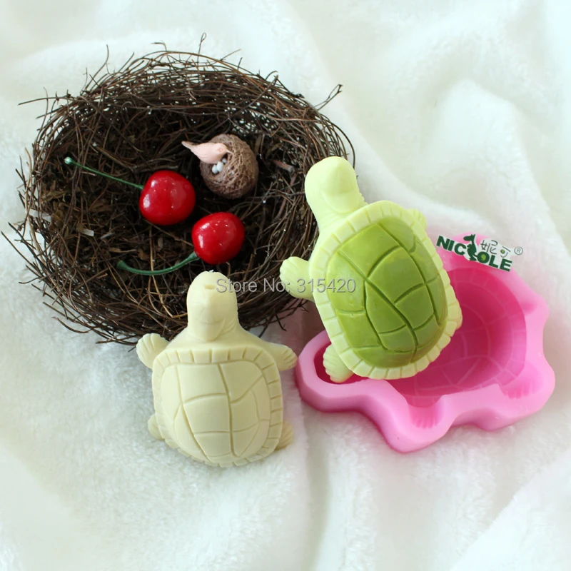 Nicole H0044 3D silicone handmade turtle design making molds for soap