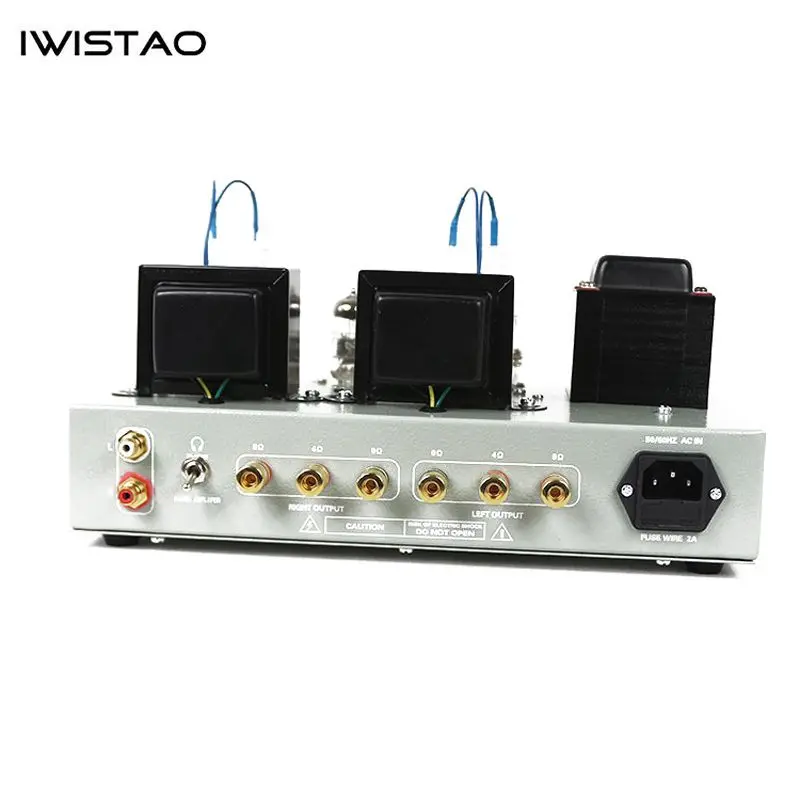 IWISTAO HIFI ламповый наушник Amp 1 Вт Выход 32 до 600 Ом и класс А ламповый усилитель 2X8 Вт 6N2 привод FU32 встроенный 6,5 мм JackMetal шасси