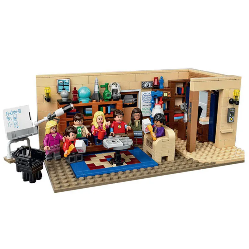 

In Stock IDEAS Movie Series 534Pcs The Big Bang Theory Building Blocks Bricks Toys Compatible with Legoings 21302