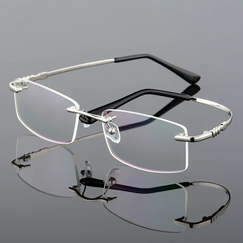 10pcs/lot Memory titanium glasses frame Flexible Memory Metal Rimless ...