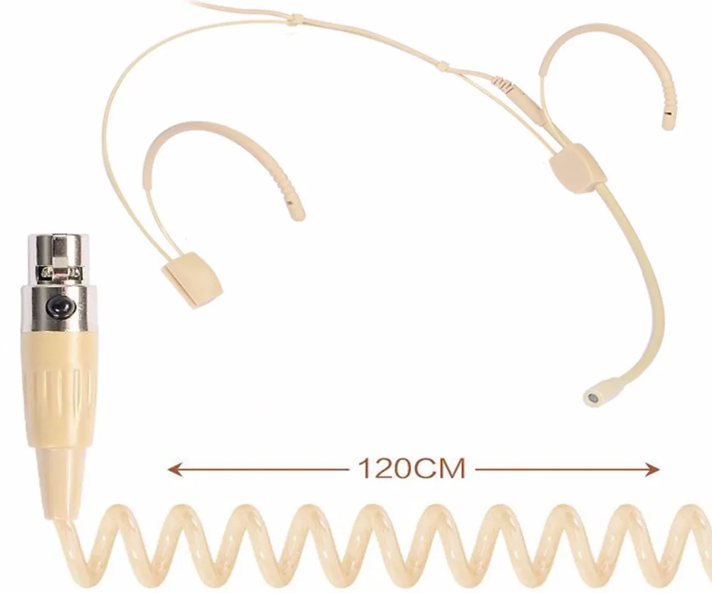 Всенаправленная головная гарнитура микрофон для Shure Audio-Technica Sennheise MiPro Беспроводная система