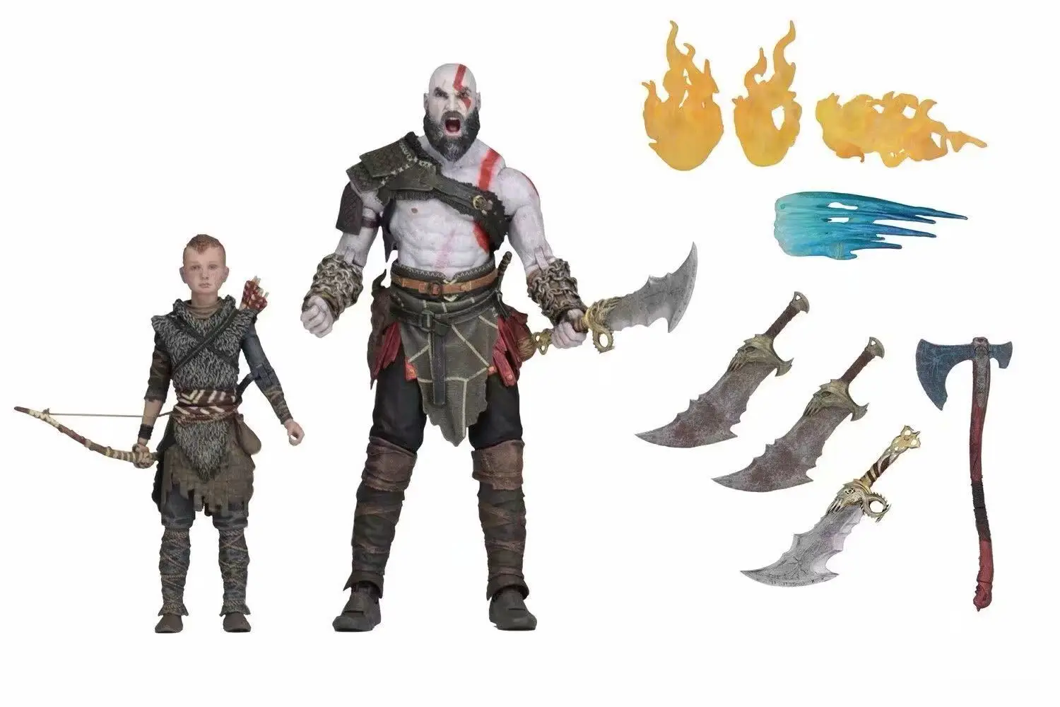 

NECA Game God of War Kratos Atreus Delux Ver. PVC Action Figure Collectible Model Toys for Gift