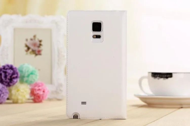 Slim Leather Wallet Case Flip Back Cover Battery Housing Carrying Bag With Card Holder Mask For Samsung Galaxy Note Edge N9150 kawaii samsung cases