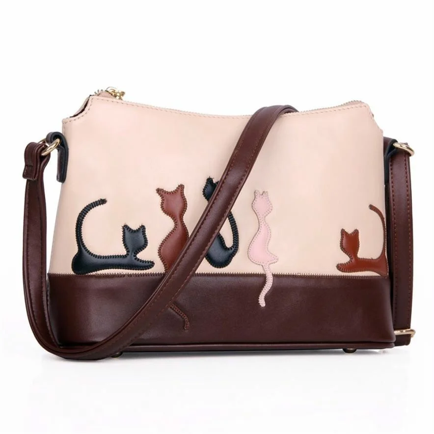 Женщины Сумка Мультфильм Cat Кролик Тиснение Плече Креста Тела Сумка|bag beach|bag sliderbag