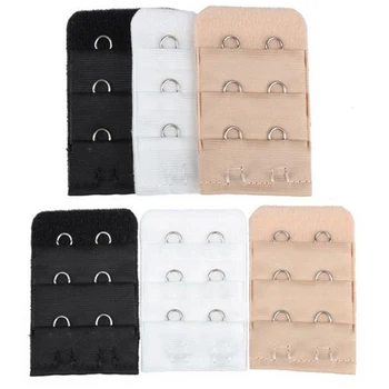 

NEWNew 2015 5Pcs Women 3 Rows 2 Hooks Bra Strap Extender Soft Back Band Extension 5PZK 95LR