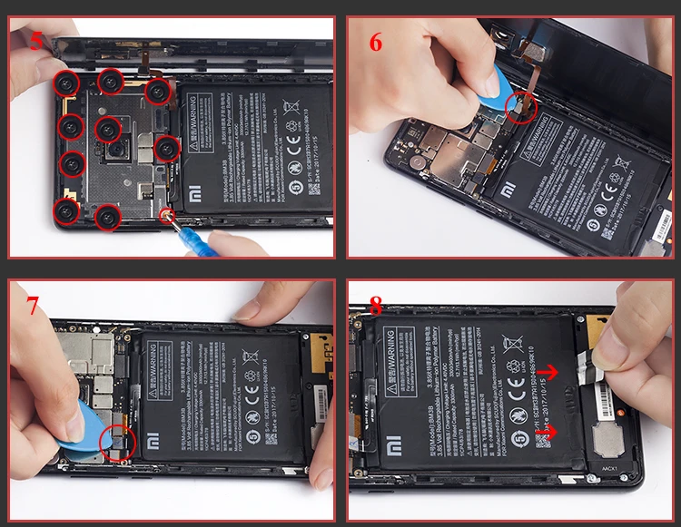 Nohon Battery For BM3B Xiaomi Mi Mix 2 High Capacity 3300mAh~3400mAh Phone Li-polymer Bateria +Free Tools For Mi Mix 2 Mix2 Battery Details (12)