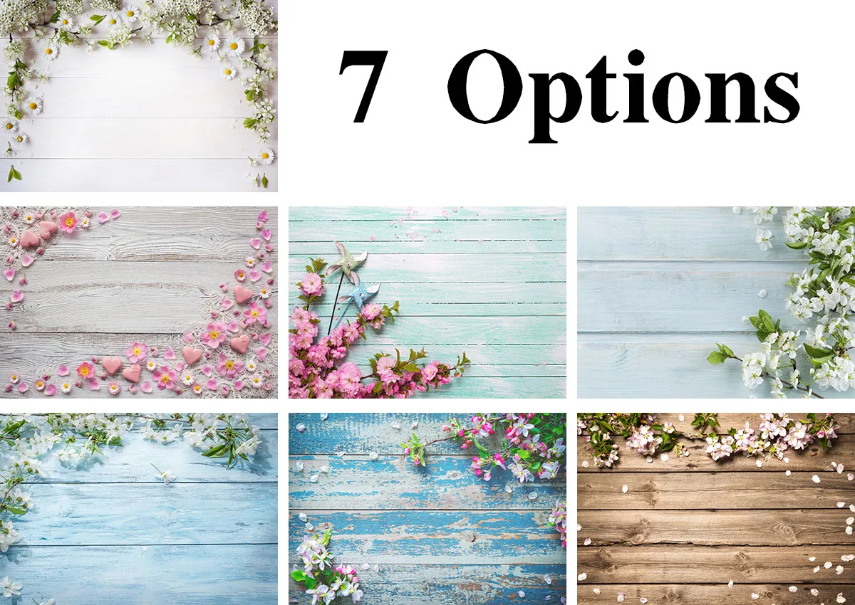 Vinyl Photography Background Vivid Color Floral Wood Floor Newborn Birthday Children Booth Backdrop for Photo Studio 7 Options Vinyl Photography Background Vivid Color Floral Wood Floor Newborn Birthday Children Booth Backdrop for Photo Studio 7 Options
