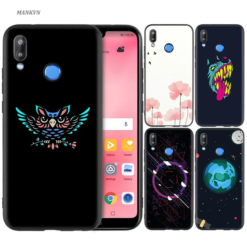 

Silicone Case Cover for Huawei P20 P10 P9 P8 Lite Pro 2017 P Smart+ 2019 Nova 3i 3E Phone Cases Simple Painting