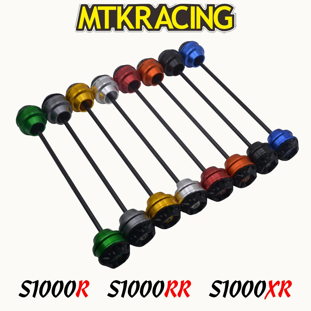

MTKRACING For BMW S1000R S1000RR S1000XR S1000 R RR XR Motorcycle Front Rear wheel Axle Slider shock absorber Falling Protection