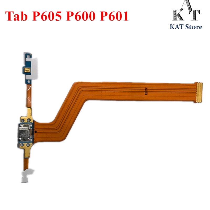 

A+++ Microphone Dock Connector USB Charging Port Flex Cable For Note 10.1 2014 Edition P600 P605 P601 Replacement Part 1PCS