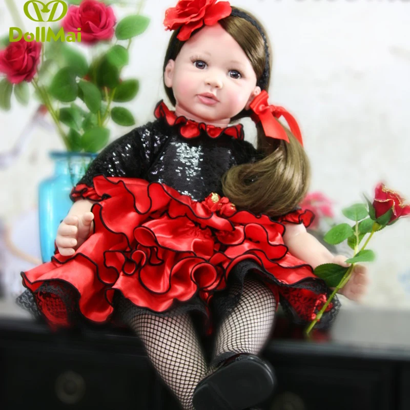 

Bebe doll reborn 24"60cm silicone reborn baby girl dolls toys for children gift lifelike princess toddler BJD oyuncak bebek